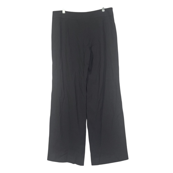 Armani Collezioni Wide Leg Trousers Wool Size US 10 IT 46 Dark Gray Careerwear - Picture 2 of 9